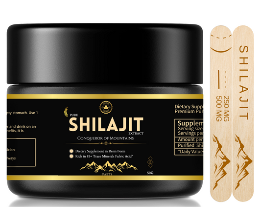 Pure Organic Shilajit Resin | 100% Natural Purity | Fully Certified | Rich in Fulvic Acid | Energy Enhancer | Natural Energy Booster | Himalayan Pure Shilajit Resin | Pure Energy in 50G